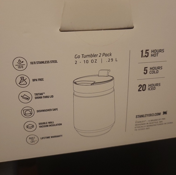 Stanley 2pk 10oz Stainless Steel Everyday Go Tumblers - Picture 4 of 4